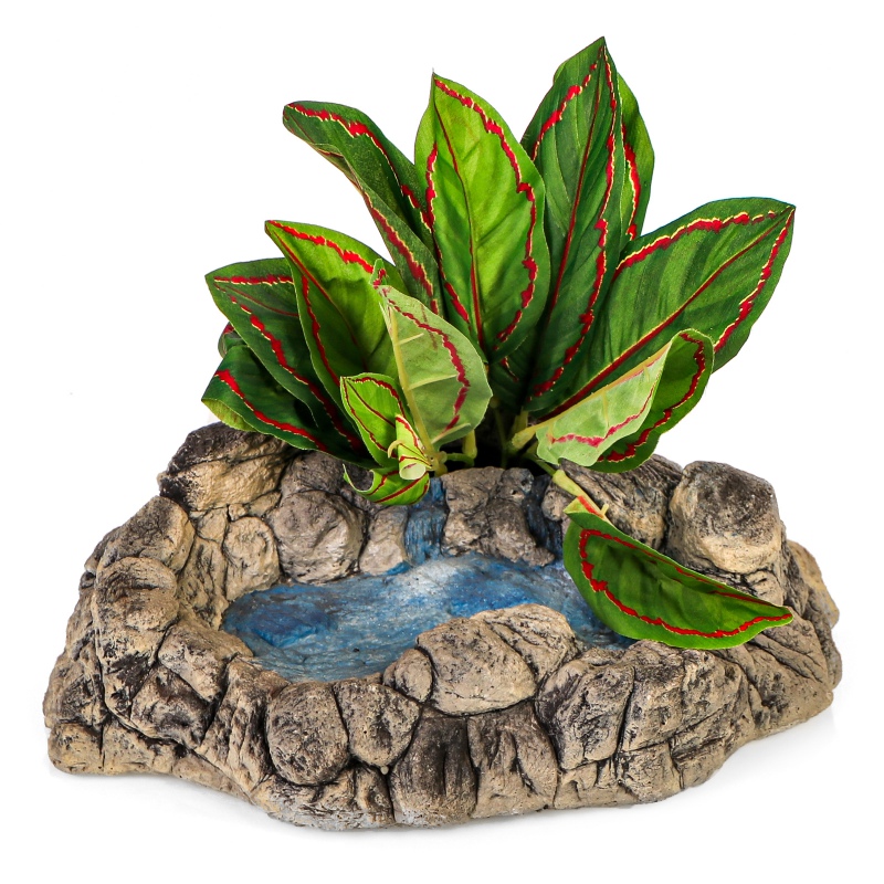 Terra Mind - Waterfall Scenery 2 in 1 - cave and heat island for terrarium